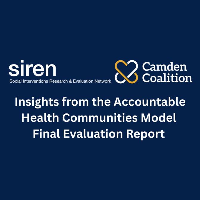 Insights from the Accountable Health Communities Model Final Evaluation Report 