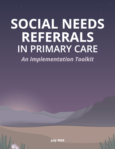 Social Needs in Referrals in Primary Care Cover Page